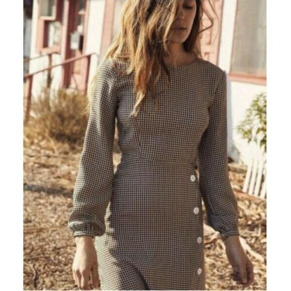 💕CHRISTY DAWN💕 The Sian Dress ~ Olive Gingham XS NWT - Picture 4 of 16